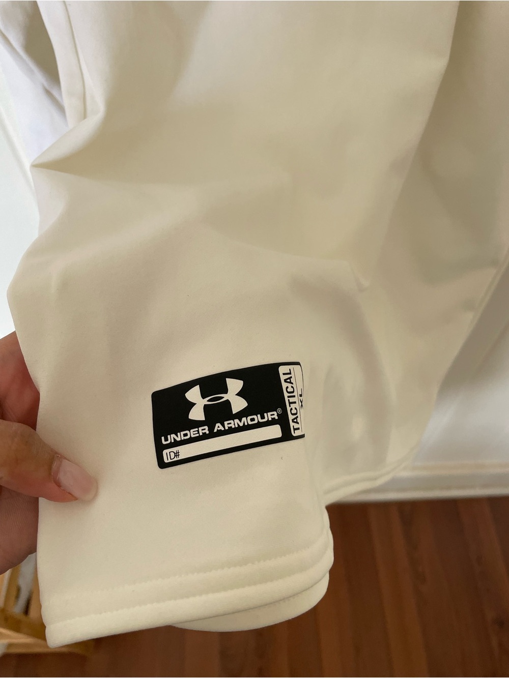 Under Armour White Long-Sleeve Mock Neck Performance Tee